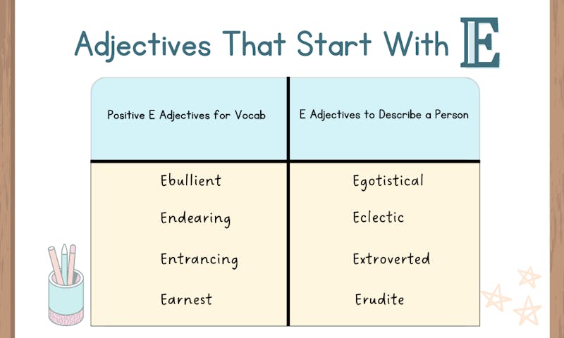 adjectives that start with e